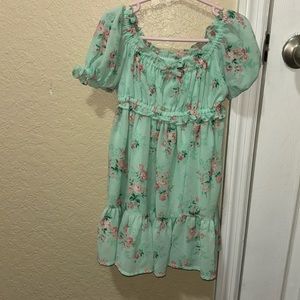 Janie and jack green dress